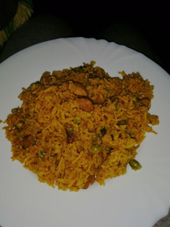 A picture of Beef pilau.