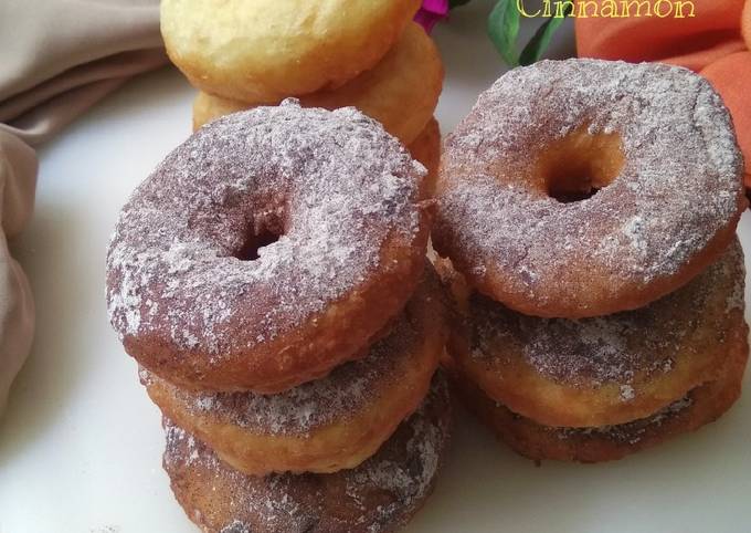 Donat Nasi toping Gula Donat Cinnamon