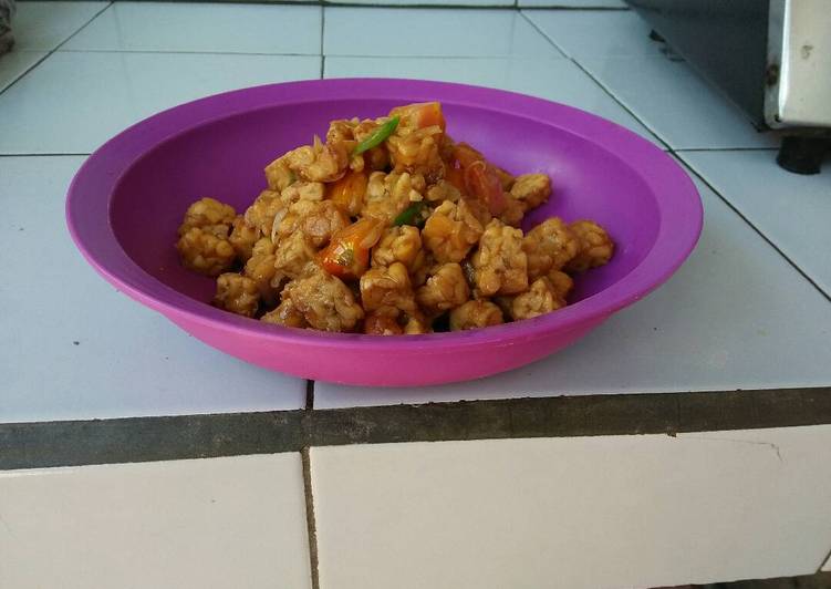 Resep Tempe saus tiram yang praktis