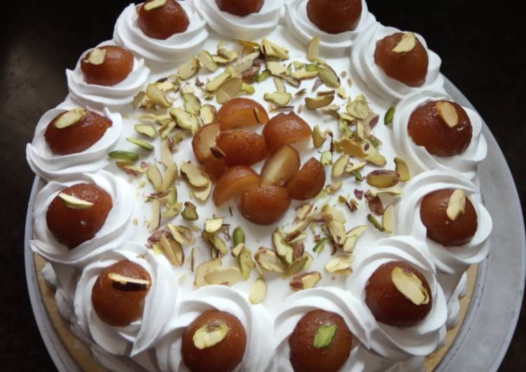 gulab jamun cake recipe main photo