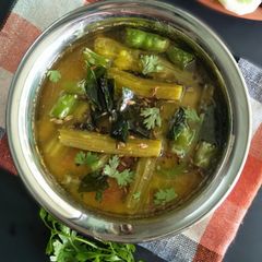 A picture of Daalichi Aamti (Drumsticks Daal In Maharashtrian Style).