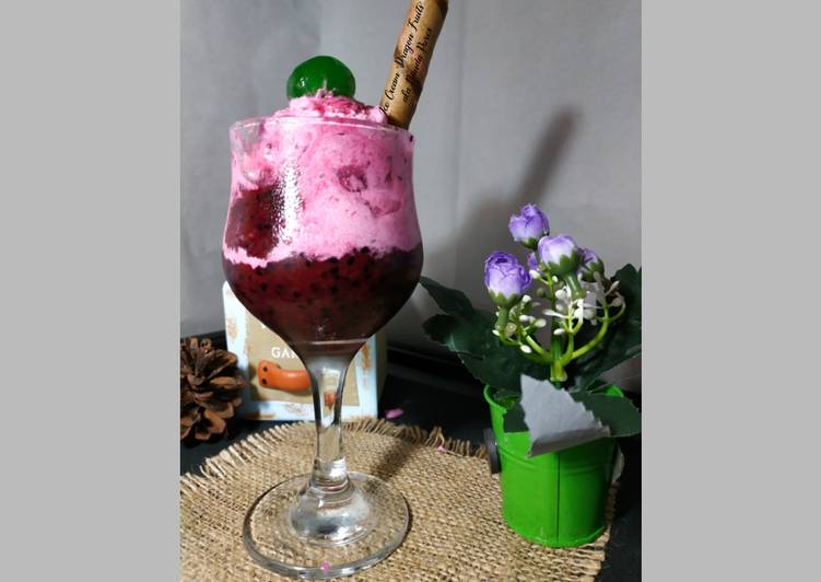 Langkah Mudah untuk Membuat Ice Cream Dragon Fruits ala Bunda Pure's, Enak