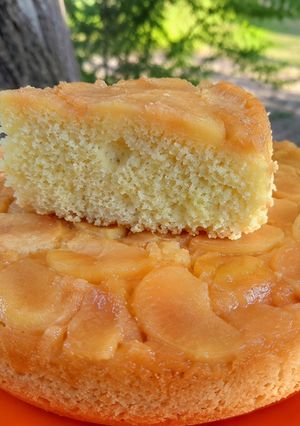 Una foto de Tarta de Manzana invertida