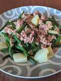 Insalata di fagiolini, patate e tonno