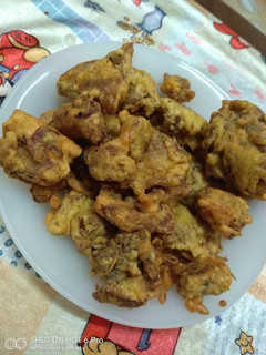 A picture of Fried mutton snack#4weekschallenge.