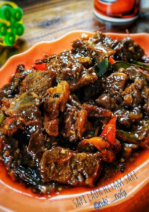 Foto resep Sapi lada hitam saori
