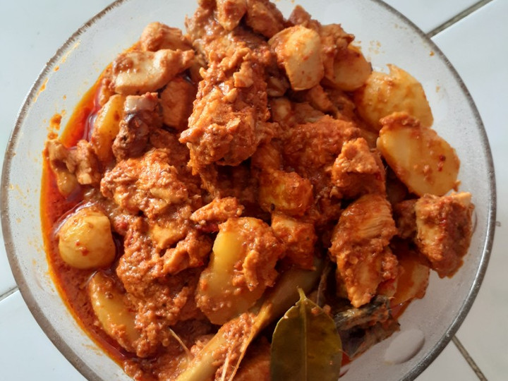 Standar Bagaimana cara memasak Rendang ayam+kentang mini  nikmat