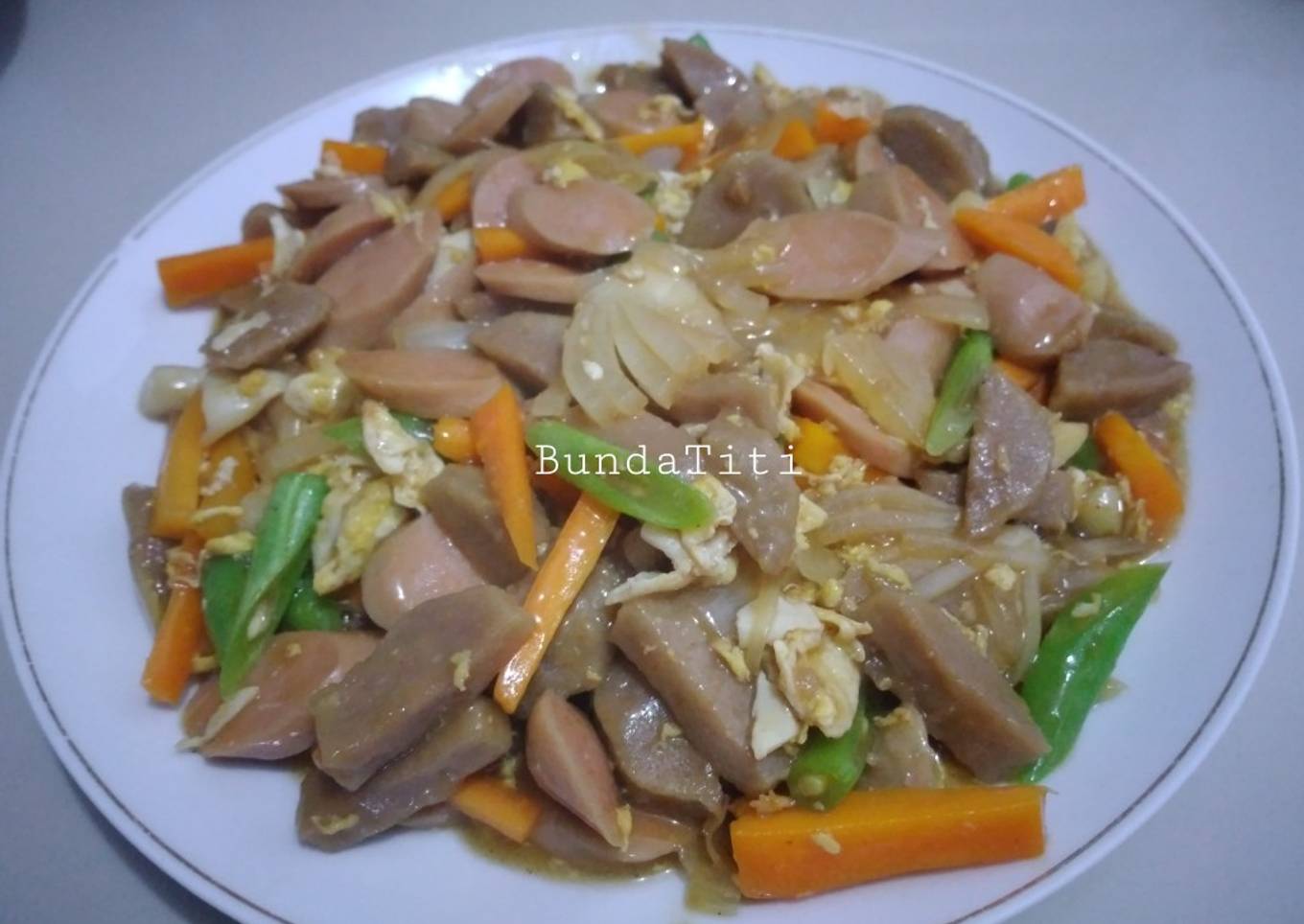 611.Tumis Bakso Sosis