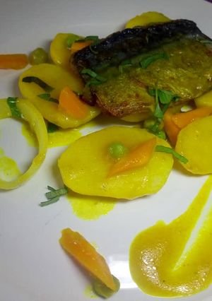 A picture of Pan seared fish.