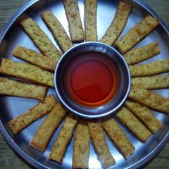 Crispy moong dal fingers A picture of Crispy moong dal fingers.