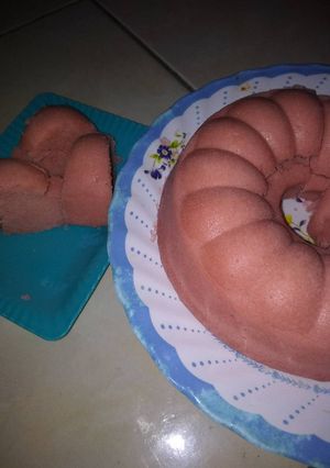 Foto resep Bolu kukus pop ice strawberry (no sp,no bp)