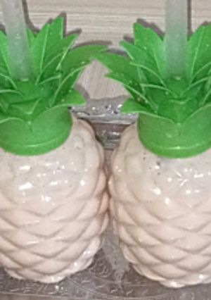 Watermelon and banana smoothie ainihin hoton girkin