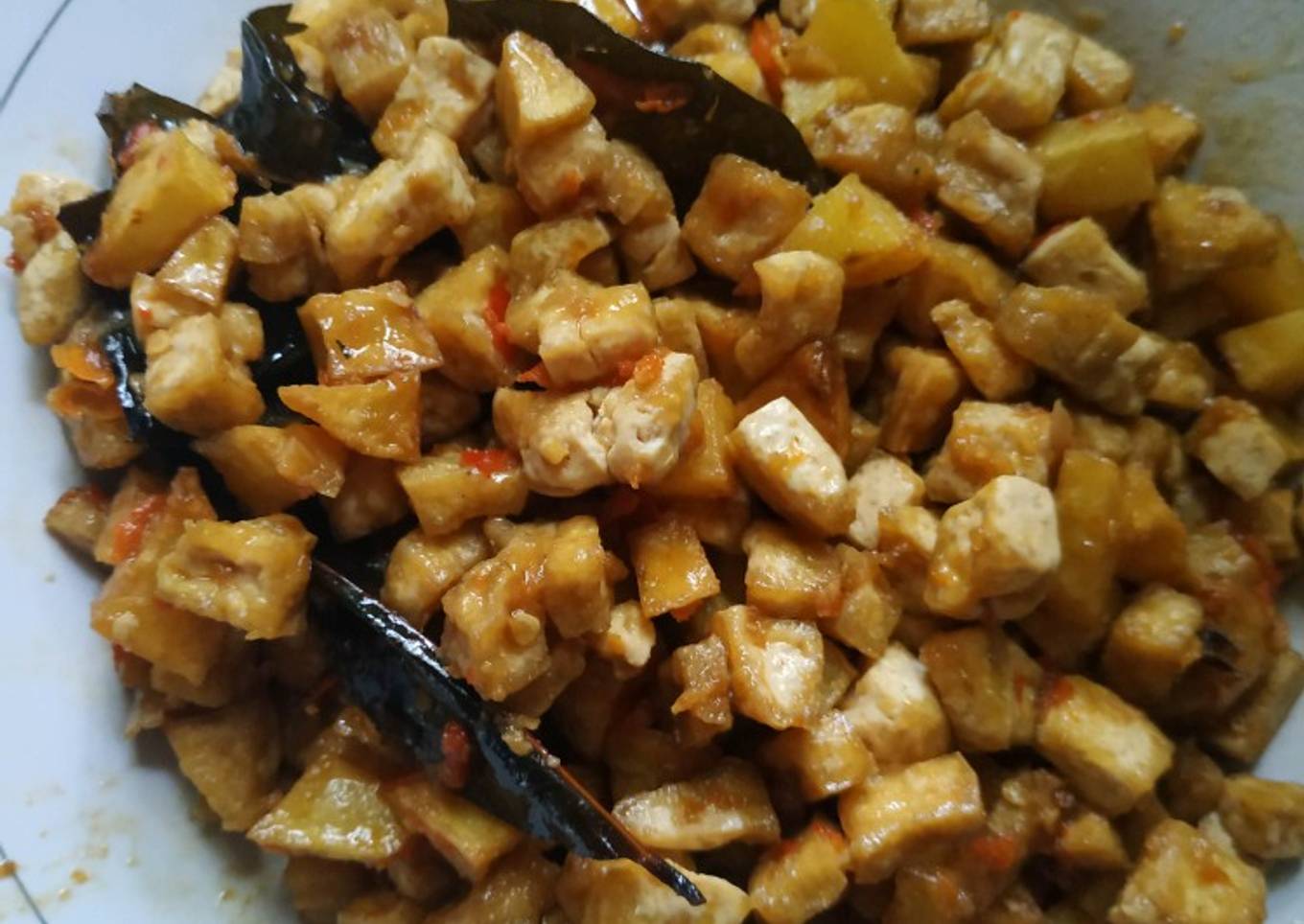 Sambal goreng tahu kentang