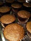Muffin de algarrobina, salvado de trigo y miel