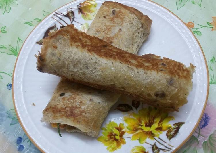 Simple Way to Make Homemade Paneer bread roll