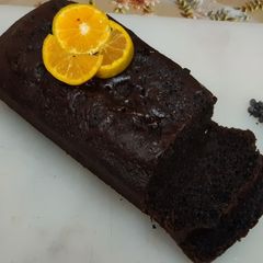 Dark fantasy chocolate loaf cake A picture of Dark fantasy chocolate loaf cake.