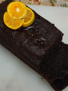 A picture of Dark fantasy chocolate loaf cake.