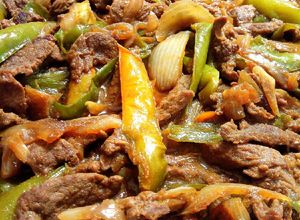 Foto principal de Ternera con pimientos. Receta china.(Thermomix)
