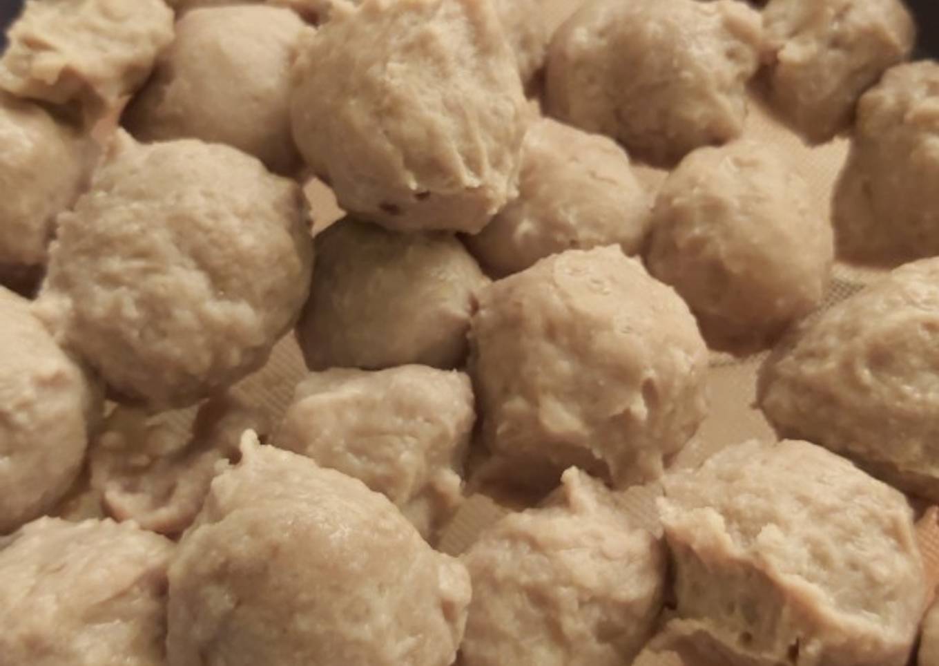 Bakso sapi isi keju tanpa telur empuk enak
