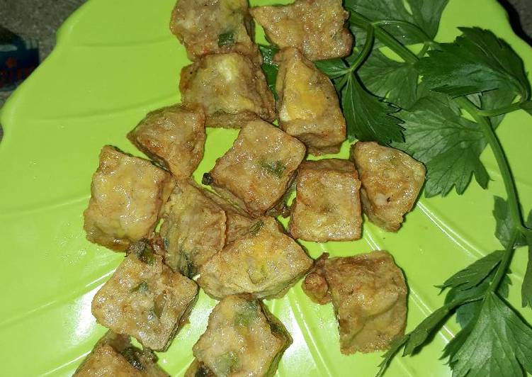 Udang tofu goreng