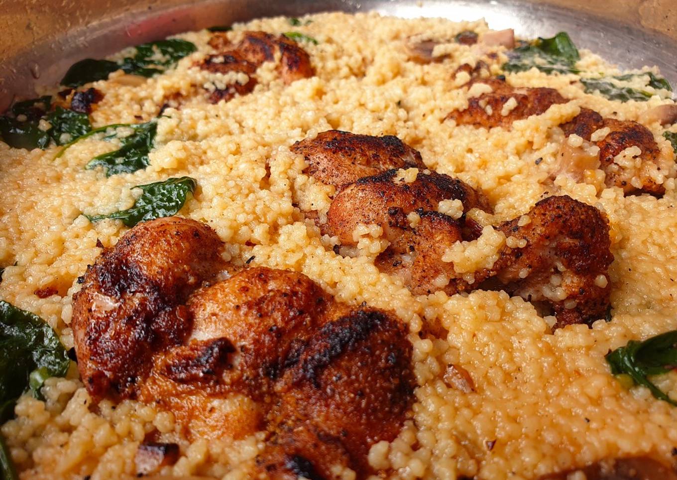 Chicken Couscous & Greens