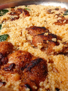 A picture of Chicken Couscous & Greens.