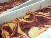 Gambar fudgy brownies dengan cream cheese