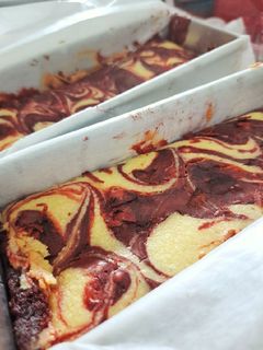 Foto resep Red velvet fudge & shiny brownie