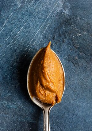 A picture of Beson ka halwa.