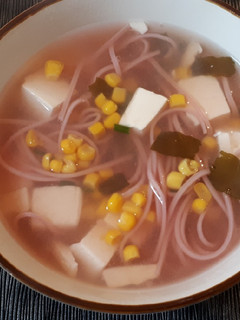 Una foto de Sopa miso con tofu
