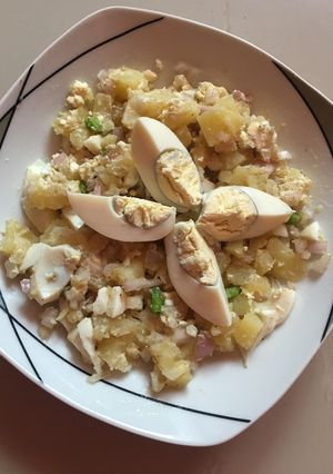 صورة لوصفة 🥗 سلطه بيض مع البطاطس المسلوق 🥔