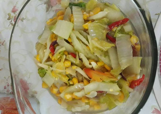 Resep Tumis Sawi Jagung Manis Simple Oleh Nindy Cookpad