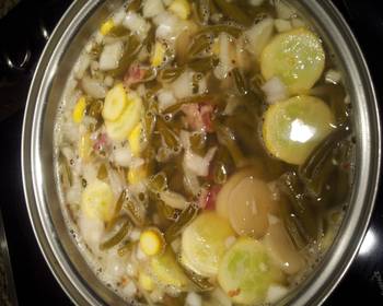 Unique Recipe canned green beans and other vegs Yummy