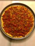 Coca/pizza de brisa y mullador(vegetariano)