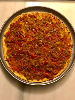 Una foto de Coca/pizza de brisa y mullador(vegetariano)