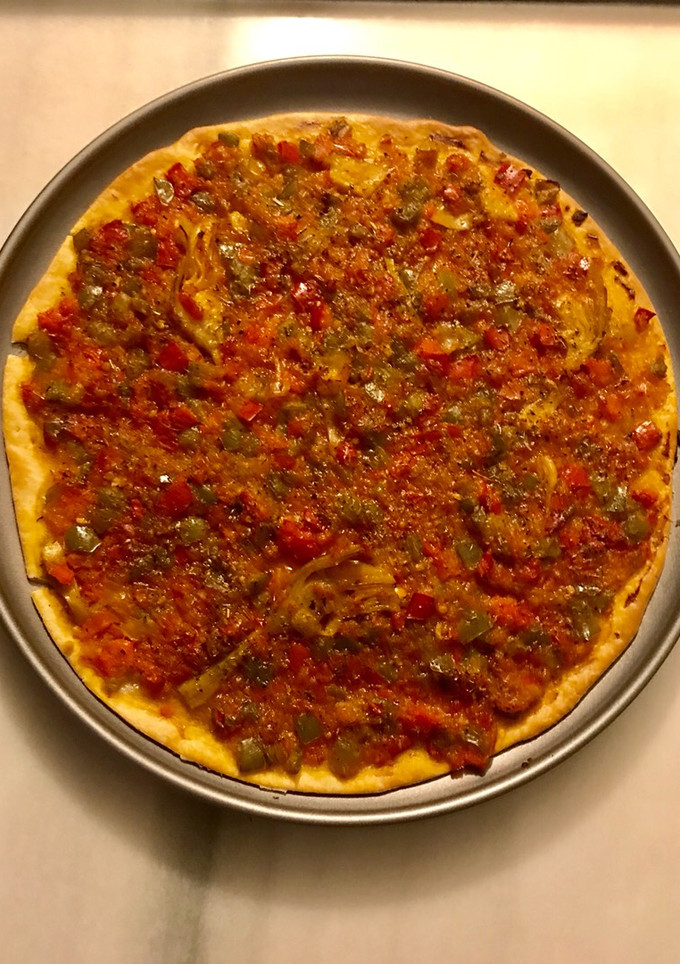 Una foto de Coca/pizza de brisa y mullador(vegetariano)