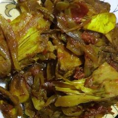 A picture of Jackfruit Sabzi/Kathal Sabzi oil free (without fry).