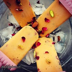 A picture of Mango popsicles.