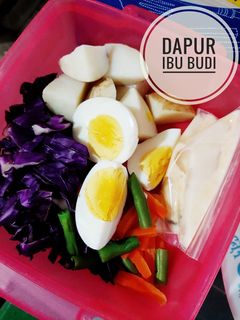 Foto resep Salad Telur Sayuran Pelangi