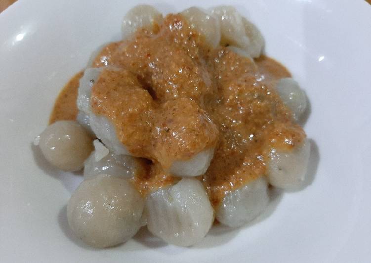 Resep Cilok kuah kacang Anti Gagal