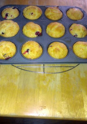 A picture of Cranberry Orange Muffins.