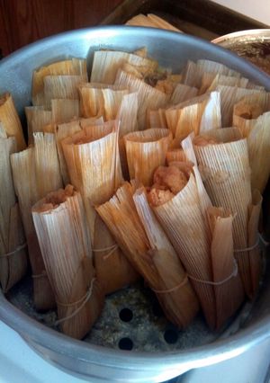 A picture of Pork Tamales.