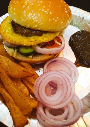 A picture of Bun kabab.