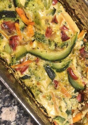 Una foto de Budín de verduras