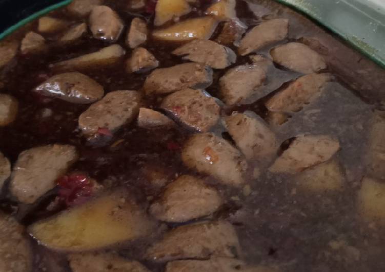 Resep: Semur kentang bakso pedas Irit Untuk Jualan