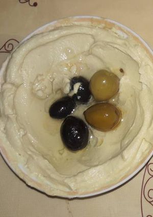 صورة لوصفة طريقة عمل حمص بالطحينه على الطريقه العراقية