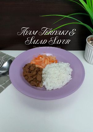 Foto resep Ayam Teriyaki & Salad Sayur