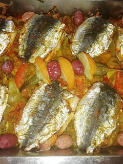 صورة لوصفة لاطة سردين وخضر