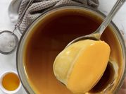 Una foto di panna cotta