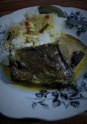 Foto resep Pari asap kuah santan 